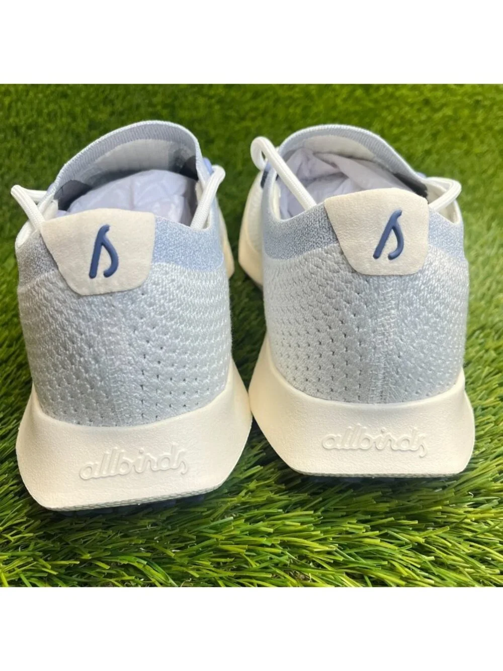 Allbirds Tree Dasher 2 Mens Size 12.5 Blue White Athletic Running Shoes Sneakers - Picture 6 of 11